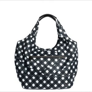 Lug Gondola Large Tote. Gingham Black. NWT